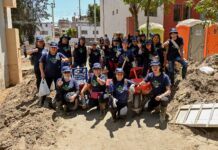 Voluntarios de Caja Arequipa se movilizaron para apoyar la recuperación de zonas afectadas por las fuertes lluvias en la región